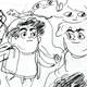 Image: Some of the earliest development drawings of Steven Universe drawn by Rebecca Sugar in preparation for the pilot pitch. Abrams Books/Cartoon Network.